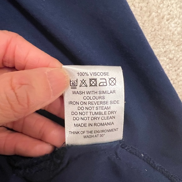 ASOS Royal Blue Size 4 V Neck Mini dress GUC - Picture 7 of 8